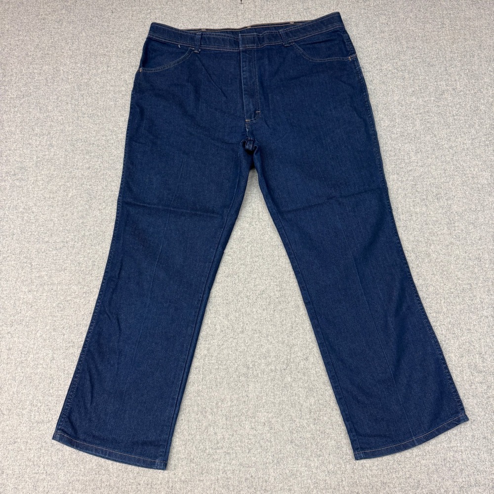 Unbranded Denim Jeans Size 40x30 Dark Wash Straight Leg Workwear Casual 5-Pocket